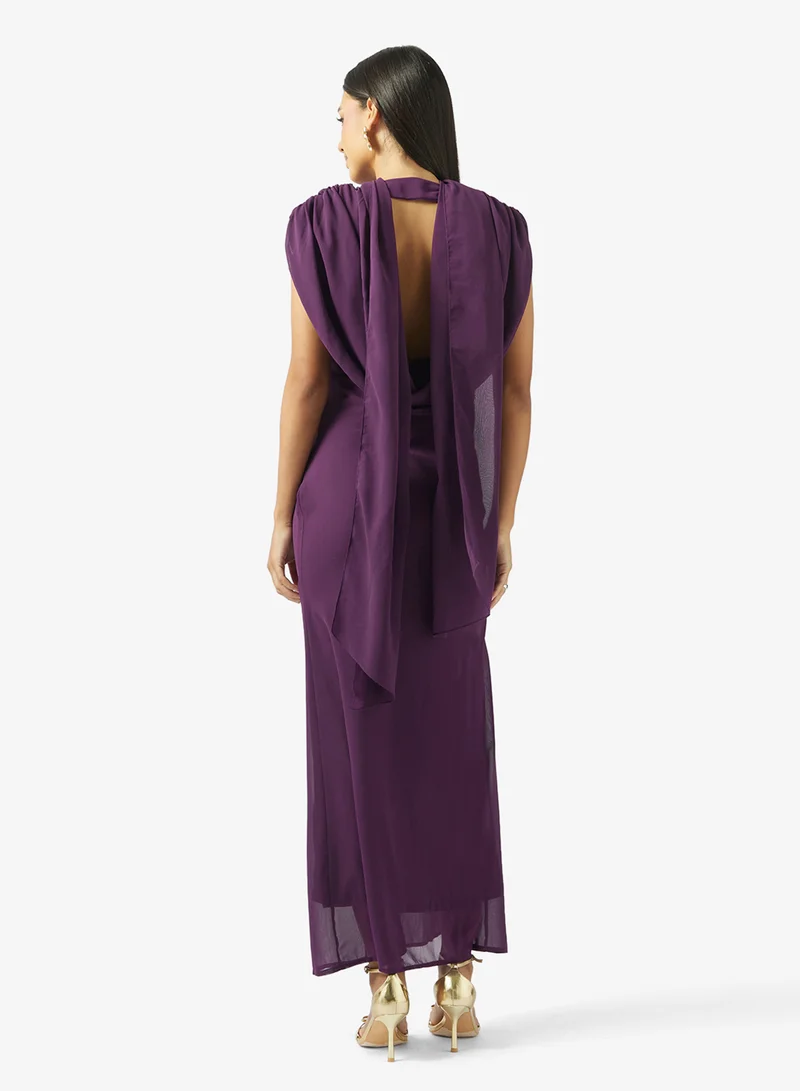 Ella Limited Edition Cowl Neck Ruched Dress